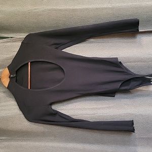 Abercrombie high neck backless longsleeve bodysuit
